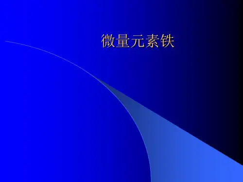 微量元素铁PPT课件