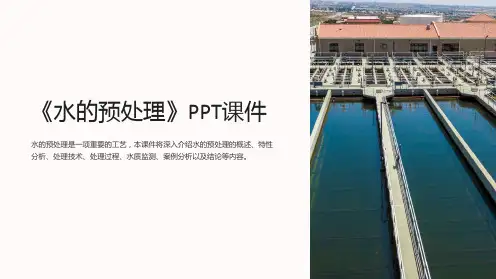 《水的预处理》课件