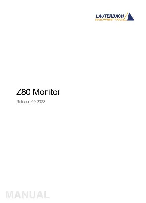 Z80监控器使用说明（2023年9月）-la