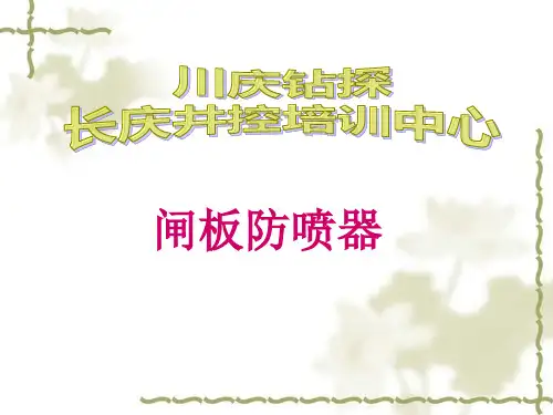 闸板防喷器