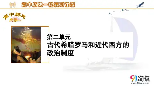 原创1：近代西方资本主义政治制度的确立和发展