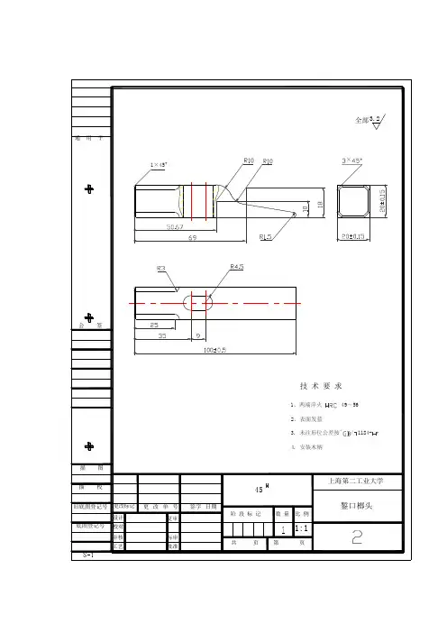 模块錾口榔头制作PPT准备