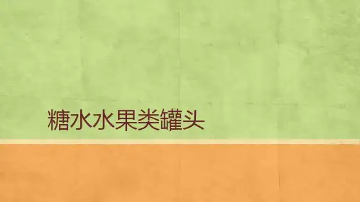 糖水水果类罐头