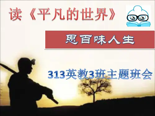 平凡的世界PPT