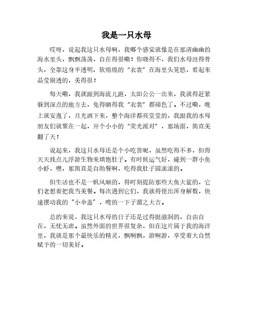 我是一只水母作文400