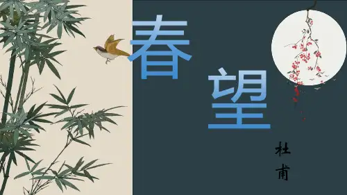 《春望》ppt课件