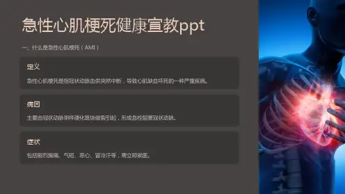 急性心肌梗死健康宣教ppt【10页】