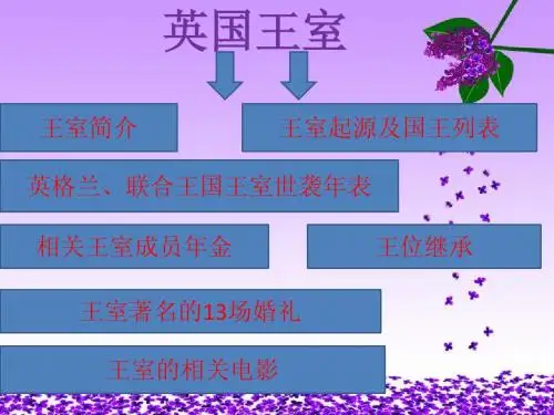 演示文稿1英国王室