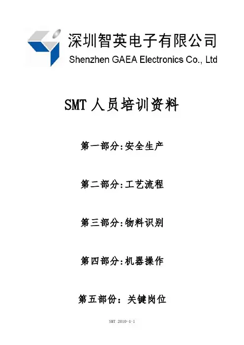 电子厂SMT人员内部培训资料全