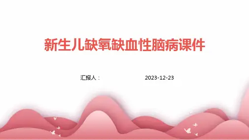 新生儿缺氧缺血性脑病课件