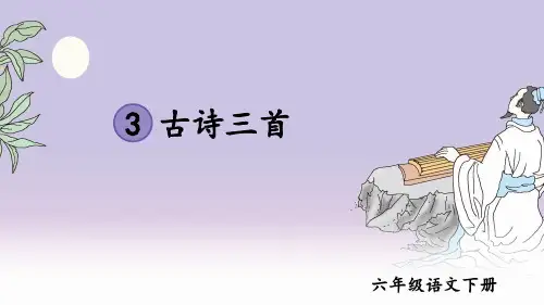 3 古诗三首