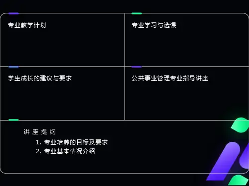 专业培养的目标及要求