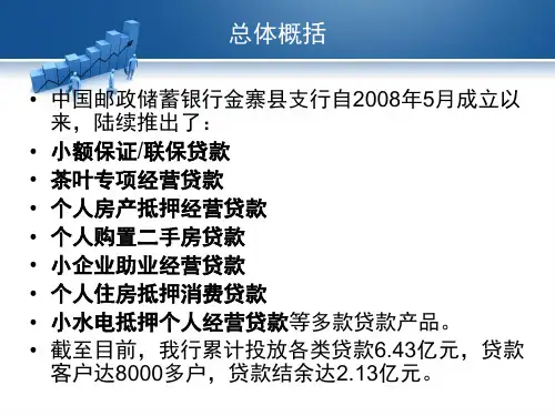 某银行信贷产品介绍ppt31页