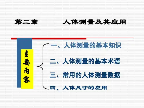 人体工程学-人体测量应用