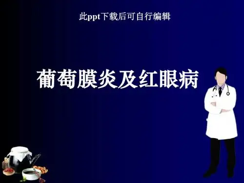 葡萄膜炎及红眼病ppt课件