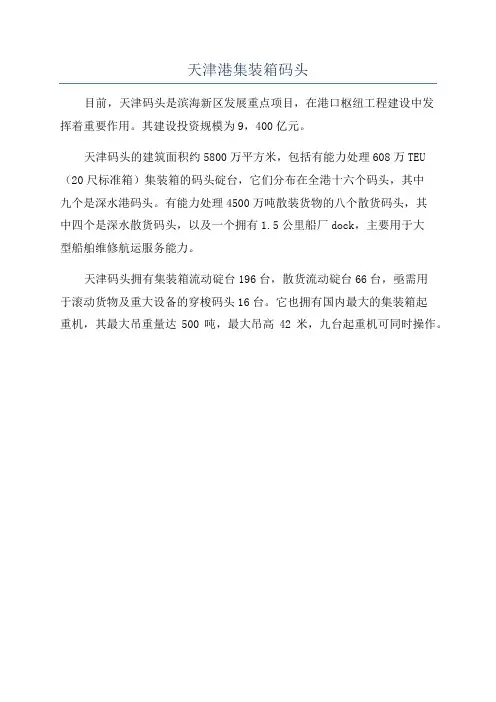 天津港集装箱码头
