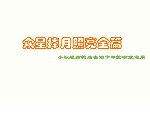 作文指导_小标题