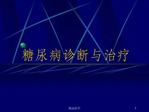 《糖尿病诊断与治疗》PPT课件