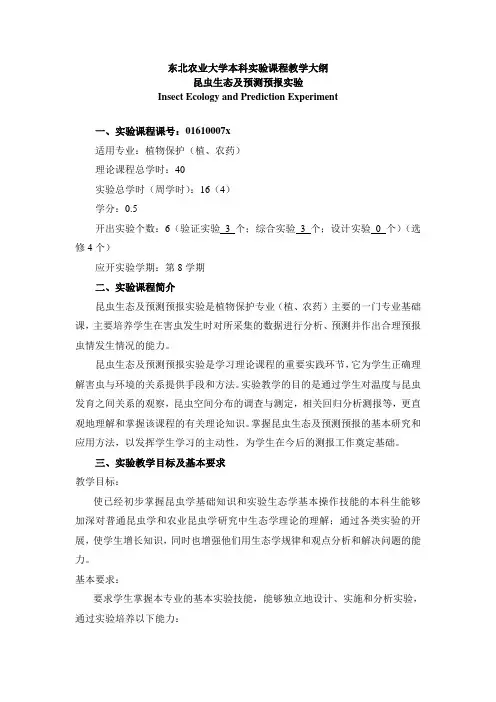 东北农业大学振兴东农教学质量优秀奖推荐评审表