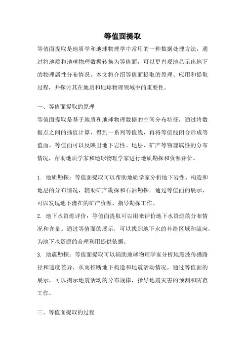 等值面提取