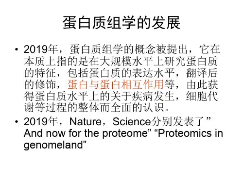 蛋白质组学Proteomics-PPT课件.ppt