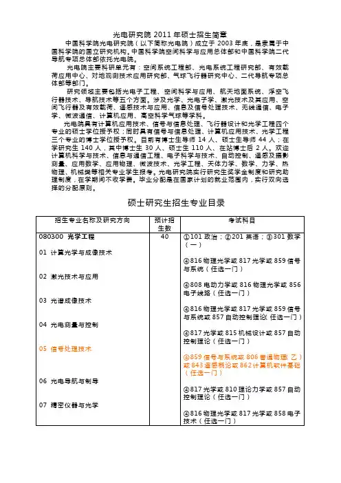 中科院光电研究所