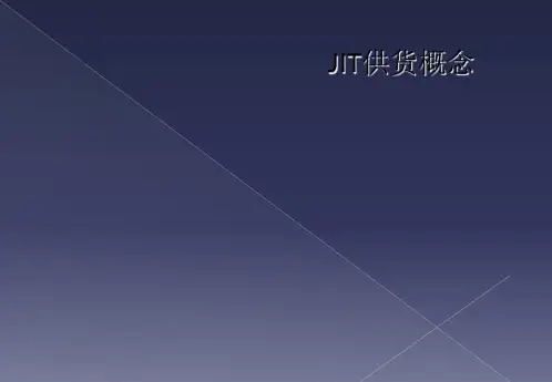 JIT供货概念