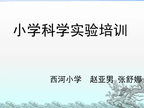 小学科学实验培训ppt课件