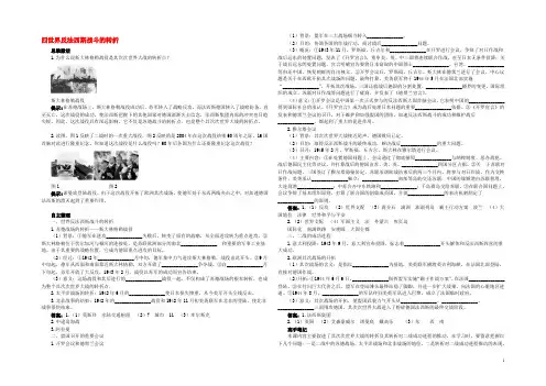高中历史 专题三 第二次世界大战 四 世界反法西斯战争的转折知识导航学案 人民版选修3