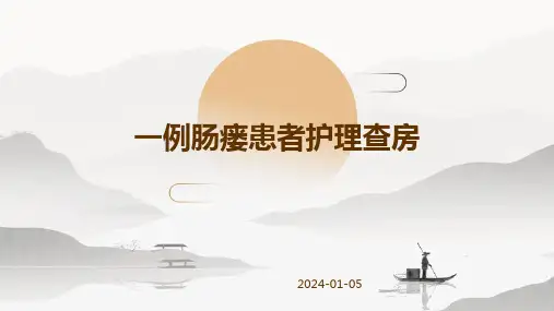 一例肠瘘患者护理查房