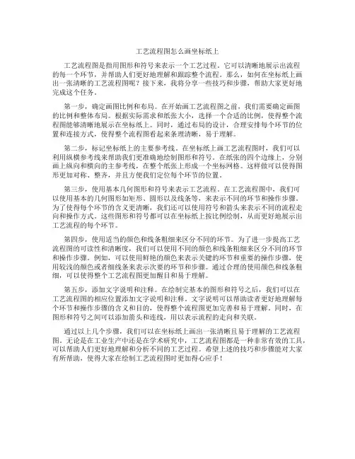 工艺流程图怎么画坐标纸上