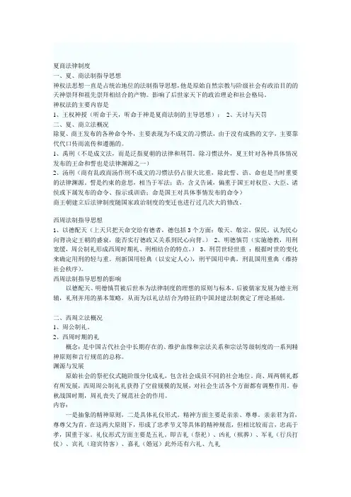 夏商法律制度