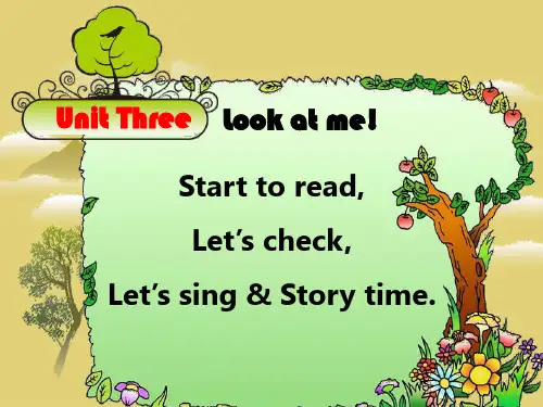 三年级上册英语教学课件Unit 3 Look at me!U3PB3