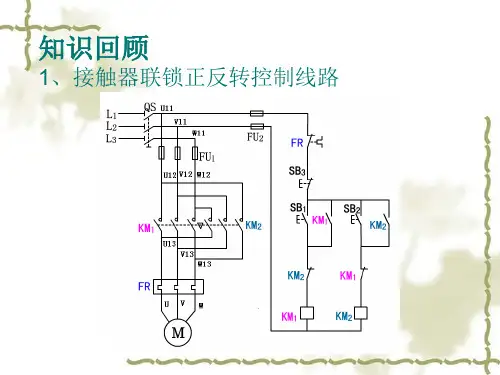 接触器按钮双重联锁正反转控制线路ppt课件