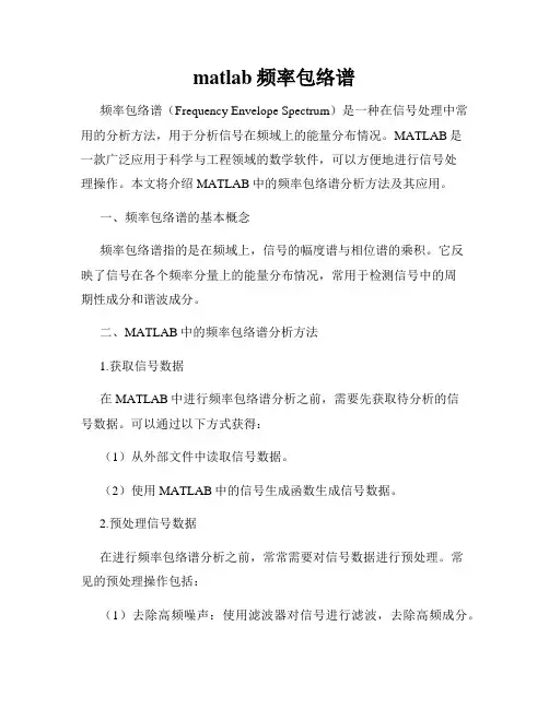 matlab频率包络谱