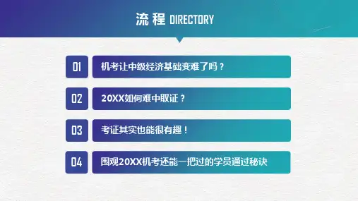 中级经济师经济基础备考指导精品ppt模板讲课PPT演示课件