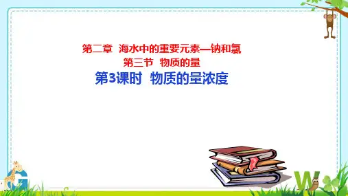 2.3.3物质的量浓度课件高一上学期化学人教版
