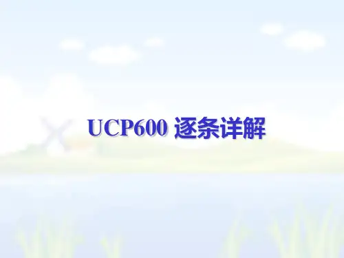 UCP600解读