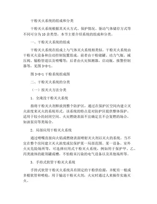 干粉灭火系统的组成和分类