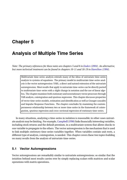 Multiple Time Series