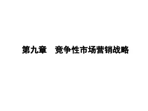 市场营销学市场竞争战略