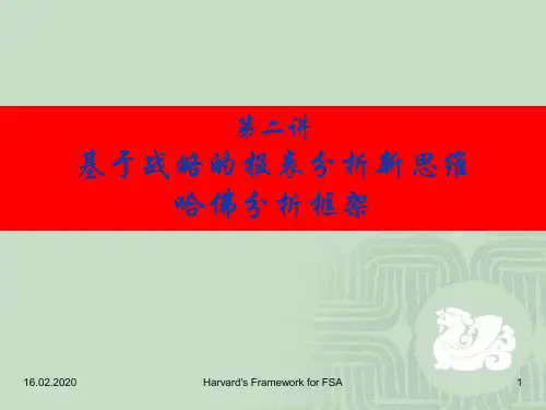第二讲哈佛分析框架ppt课件