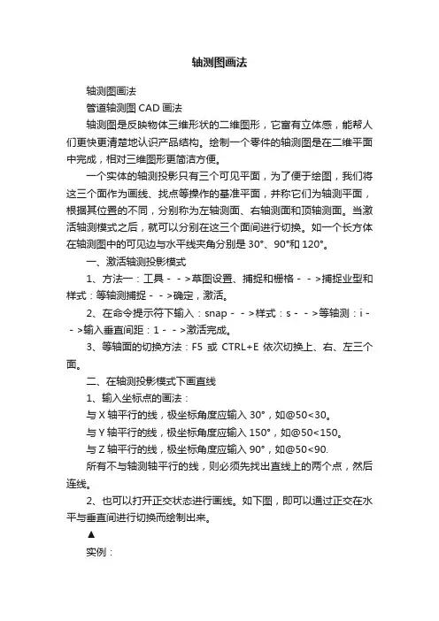 轴测图画法