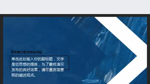尿失禁分型与综合评估