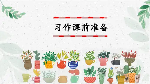 人教部编版三年级下册语文习作：我的植物朋友课件