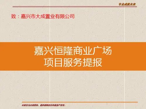 恒隆商业广场项目研判.PPT课件