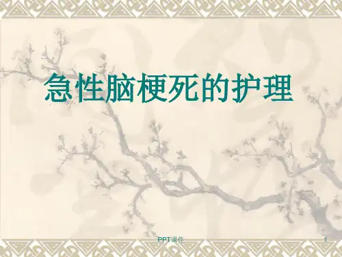 急性脑梗死的护理  ppt课件