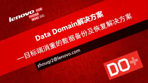 Data Domain解决方案介绍