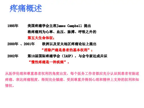 疼痛患者的护理ppt课件