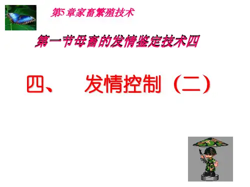 第5章第一节母畜的发情鉴定技术五(发情控制之同期发情)